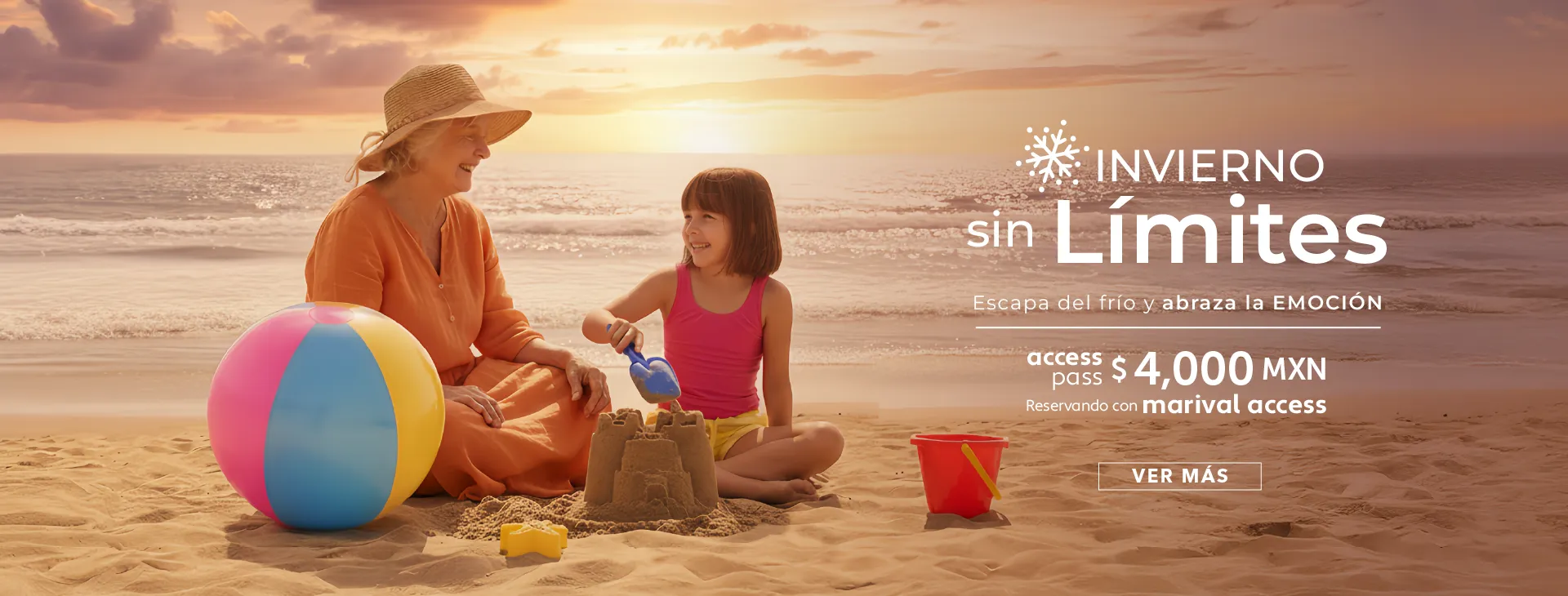 Vacaciones de invierno en la playa en Nuevo Vallarta